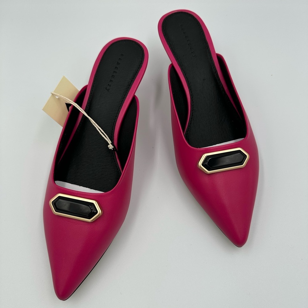 Sanctuary Fuchsia Pink Heeled Mules | NWT Slip-On Pointed Toe Size 6